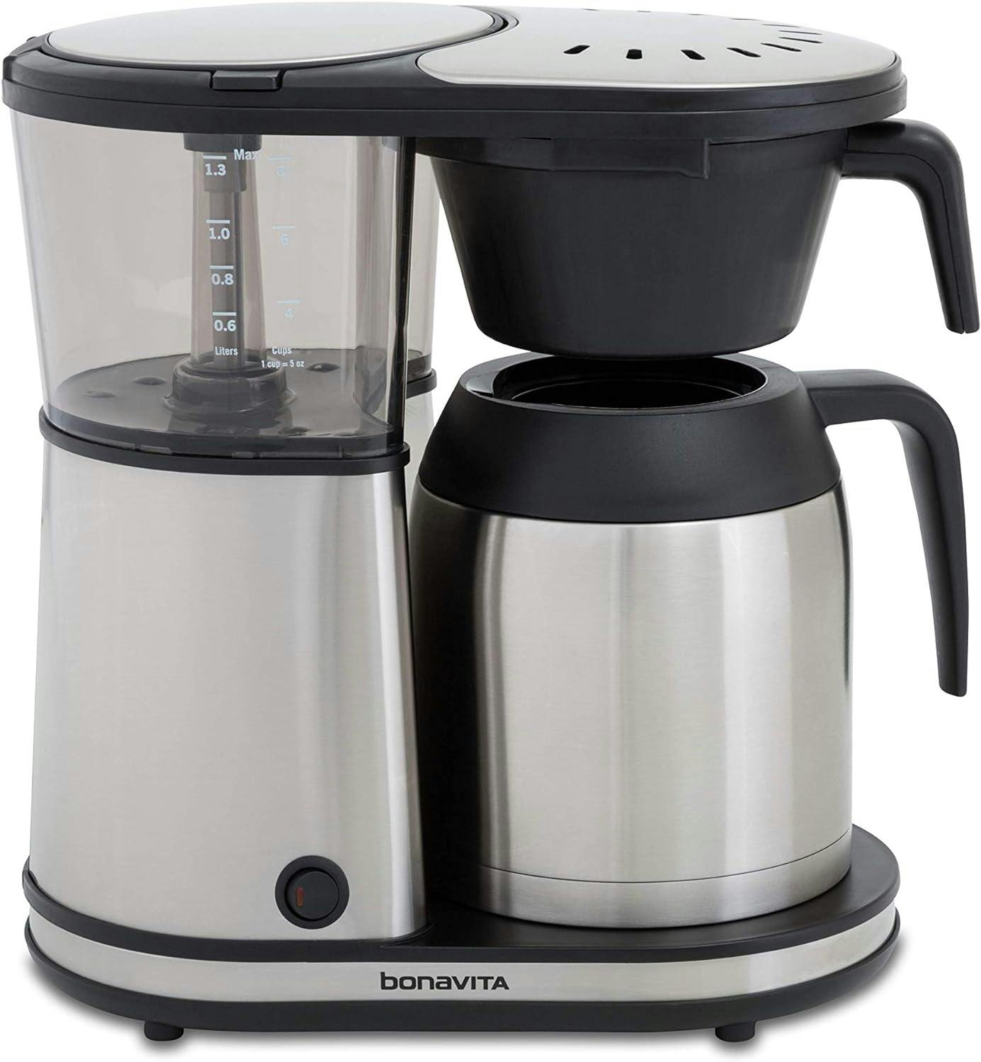 Elevate 8-Cup Stainless Steel Thermal Carafe Drip Coffee Maker
