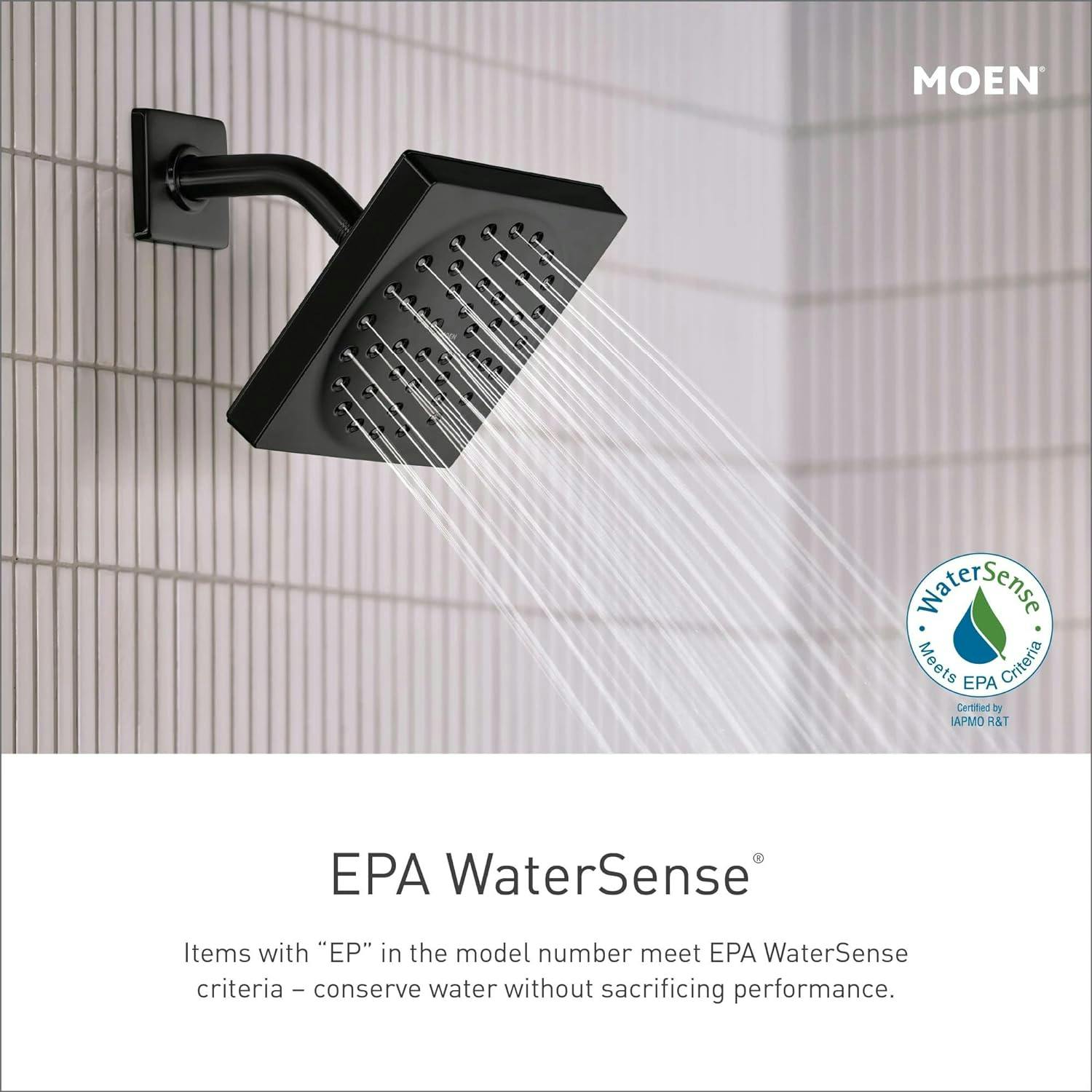 Modern Chrome Black Wall-Mounted Rain Shower System