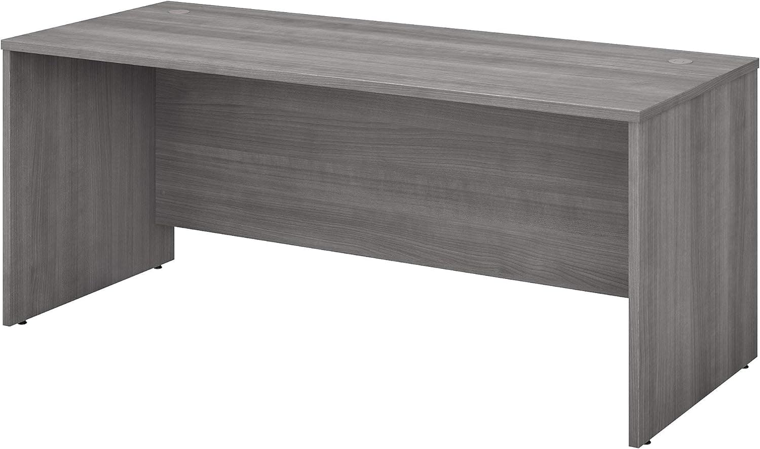 Platinum Gray Laminated Wood U-Shaped Desk with Drawer & Filing Cabinet