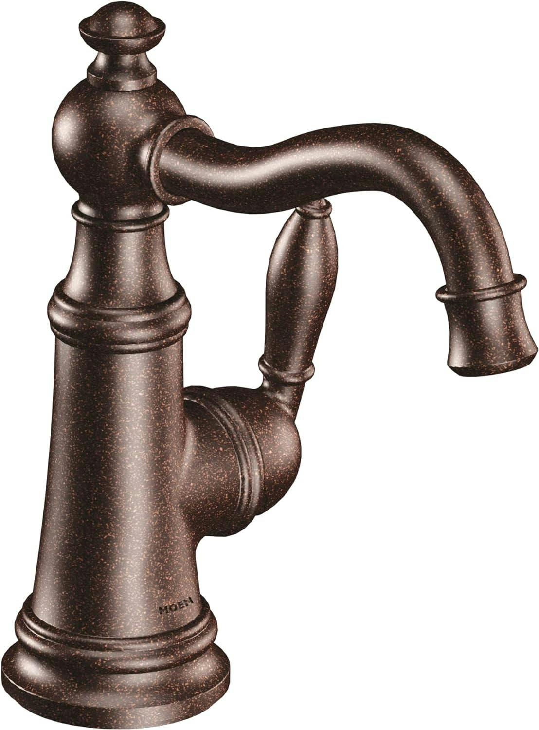 Elegant Victorian-Inspired Polished Nickel Single-Hole Bathroom Faucet
