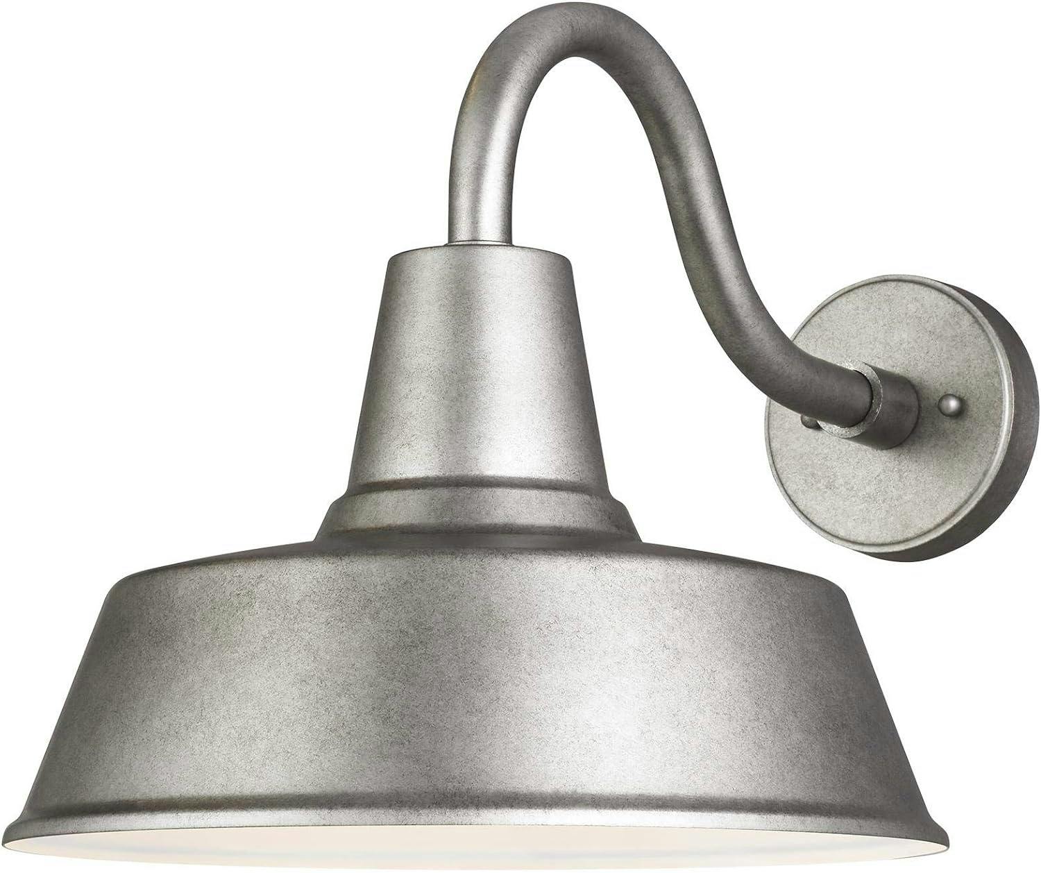 Weathered Pewter Transitional Outdoor Wall Lantern - Energy Star Certified