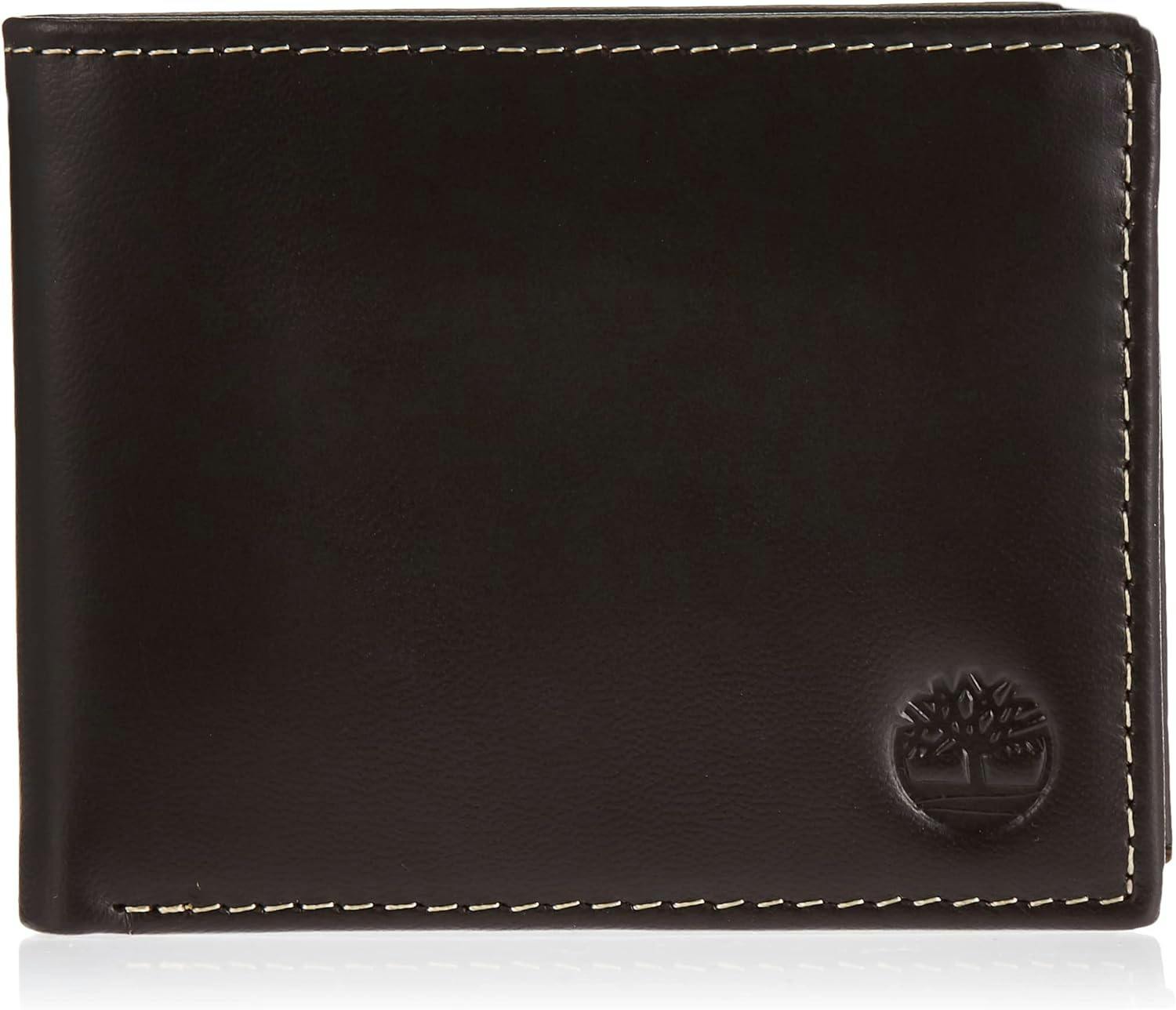 Rugged Brown Leather Slim Bifold Men's Wallet with Flip Pocket