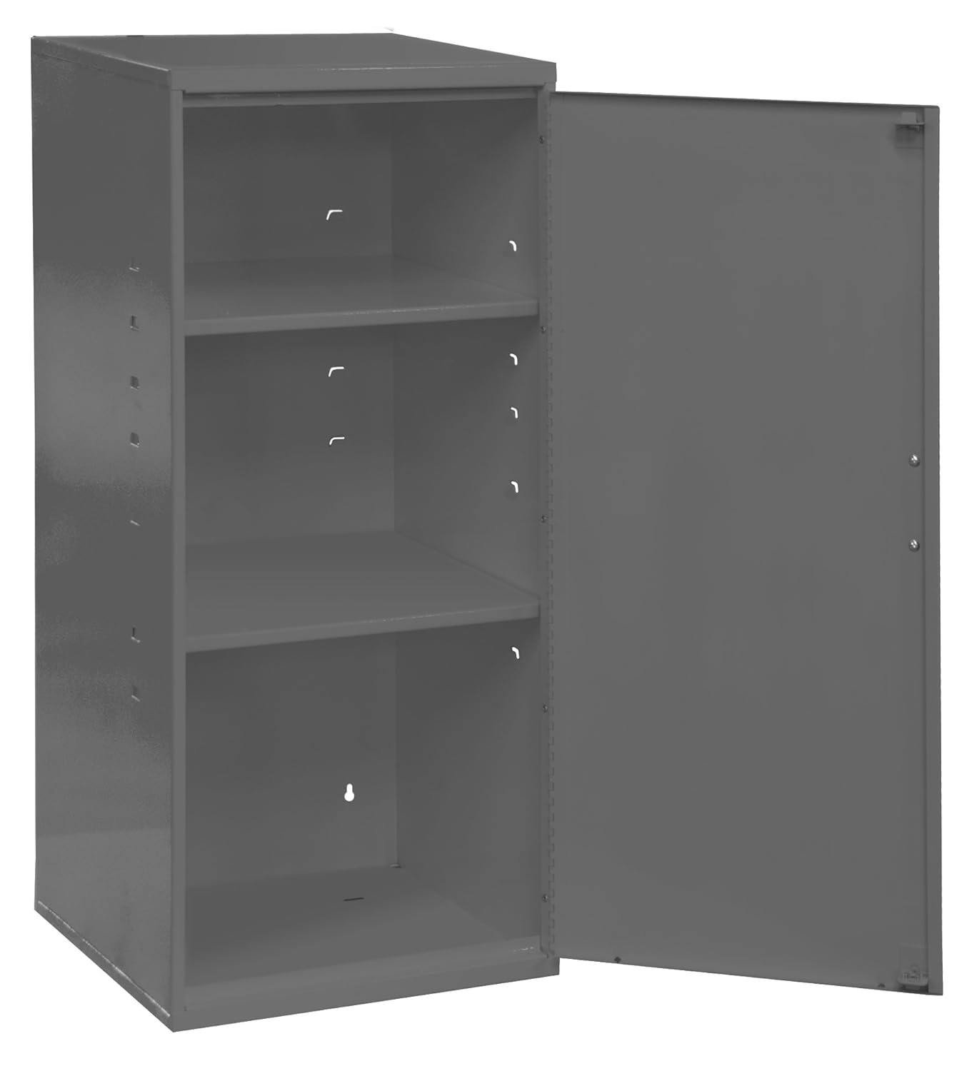 Durham 30'' Gray Steel Freestanding Lockable Office Cabinet with Adjustable Shelves