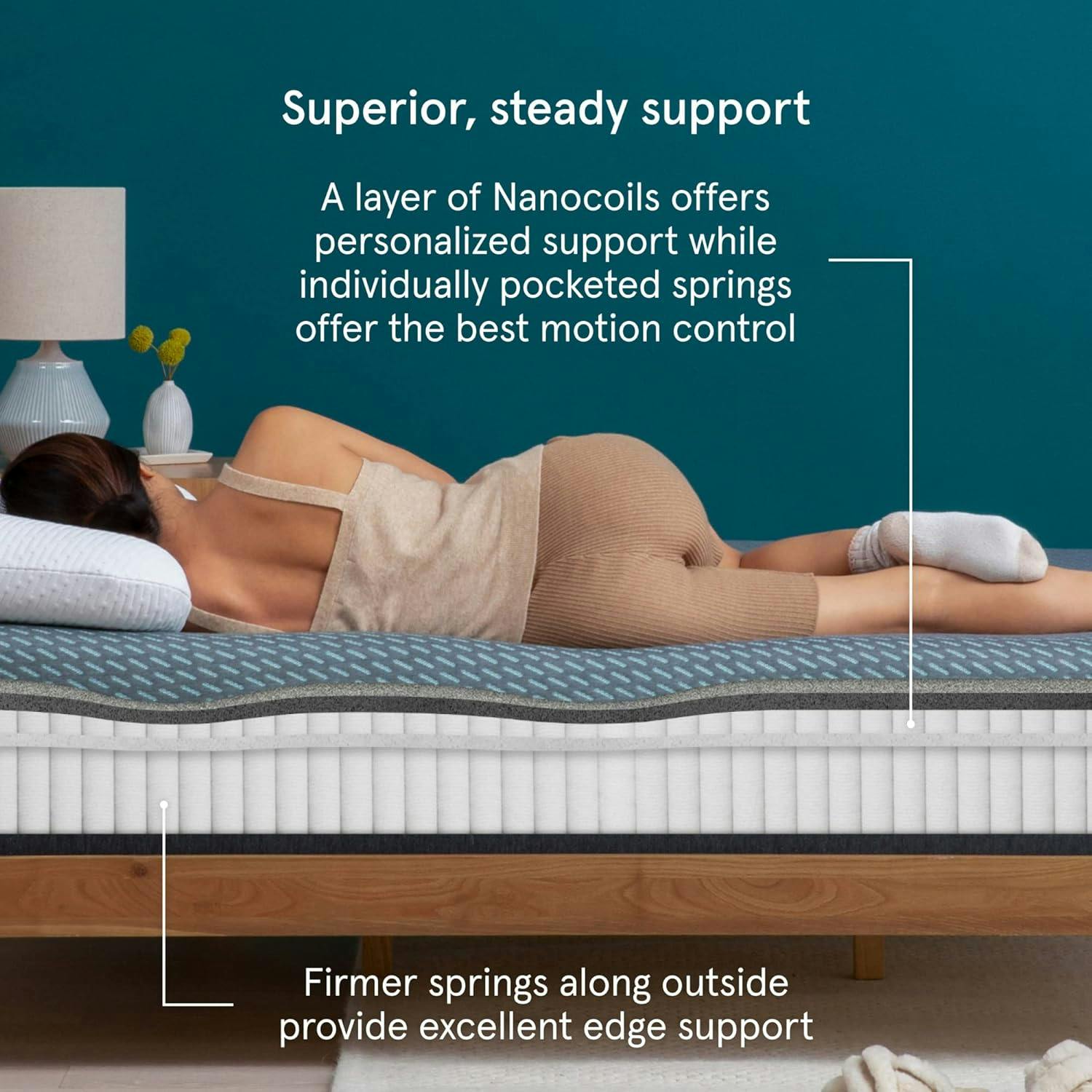 Hybrid King Mattress with Cooling Gel Memory Foam and Innerspring