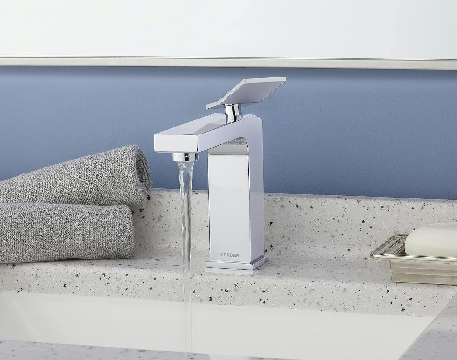 Avian Chrome Single-Handle Monoblock Bathroom Faucet