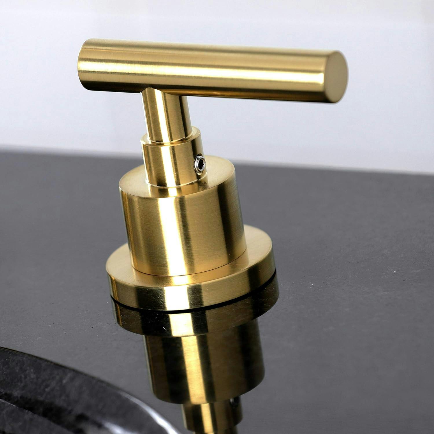 Manhattan 9.5" Polished Nickel Modern Widespread Bathroom Faucet
