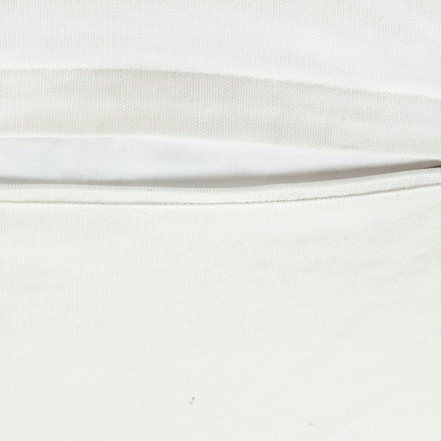 Boho Farmhouse Navy Cotton Tassel 20" Decorative Pillow Cover
