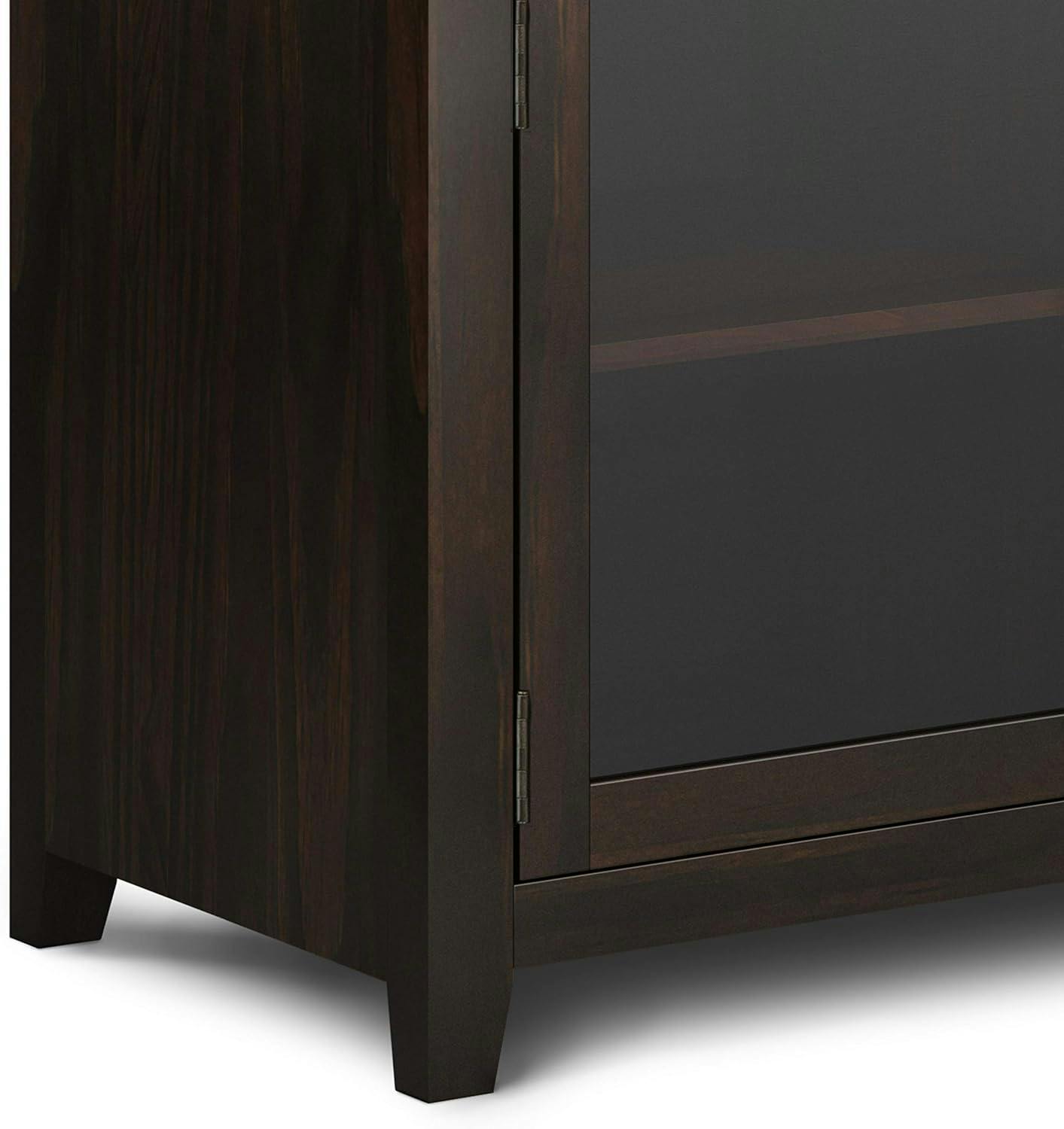 Cosmopolitan Mahogany Solid Wood 54" Wide Contemporary Sideboard Buffet