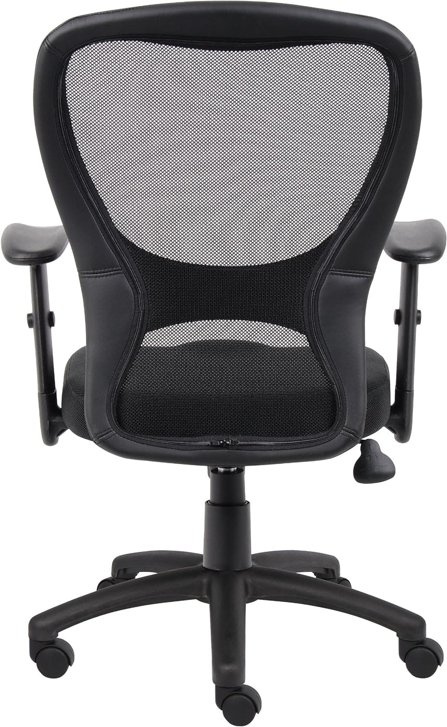 Adjustable Black Mesh Task Chair with Swivel and Tilt Control