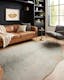 Grand Canyon Silver-Grey Cowhide-Inspired 5' x 6'6" Synthetic Rug