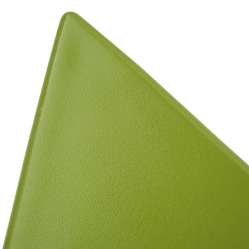 Randolph Vibrant Green Triangular Plastic Side Table