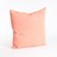 27"x24.5" Fringed Edge Linen Square Throw Pillow - Coral