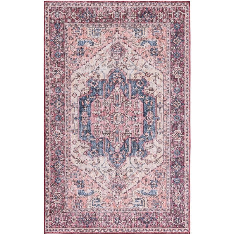 Ivory Elegance 4' x 6' Synthetic Hand-Knotted Area Rug