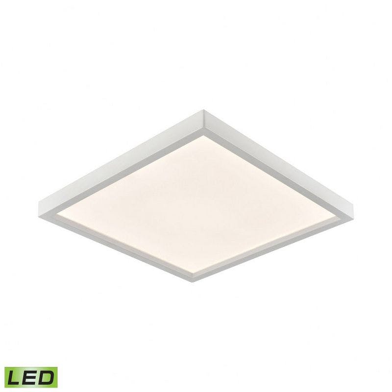 Essential Titan 7.5" White LED Flush Mount with Brushed Nickel
