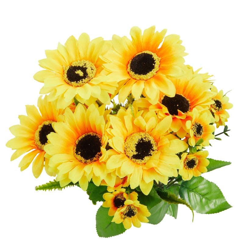 Sunny Delight Tabletop Artificial Sunflower Arrangement