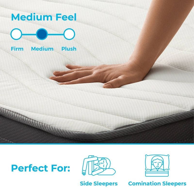 Sustainably Sourced 10" Gel Memory Foam Full Mattress with Cooling Technology