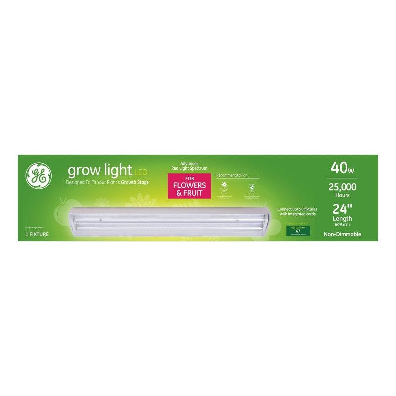 GE 24" Indoor White LED Grow Light for Lush Fruits and Flowers