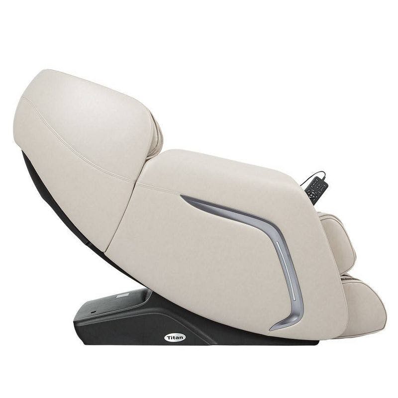 Taupe Luxury Faux Leather 60'' Massage Chair with Voice Activation