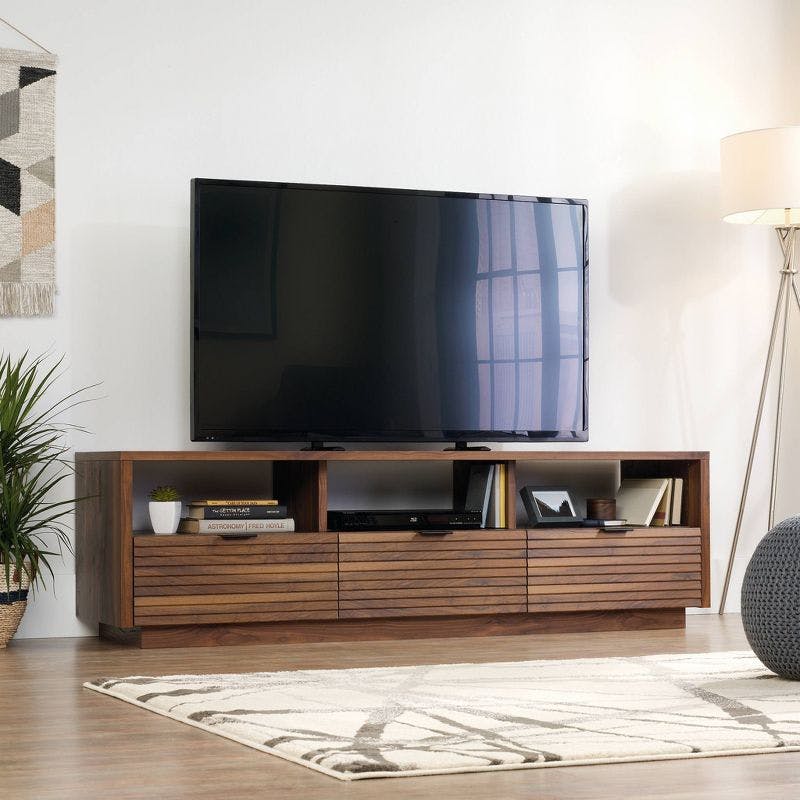 Grand Walnut 70'' Freestanding TV Cabinet with Storage