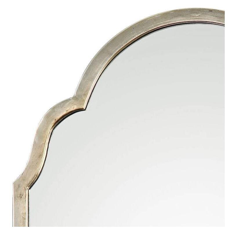 Transitional Silver Champagne Oxidized 20"x30" Rectangular Wall Mirror
