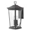 Bromley Museum Black 3-Light Outdoor Wall Lantern with Clear Glass