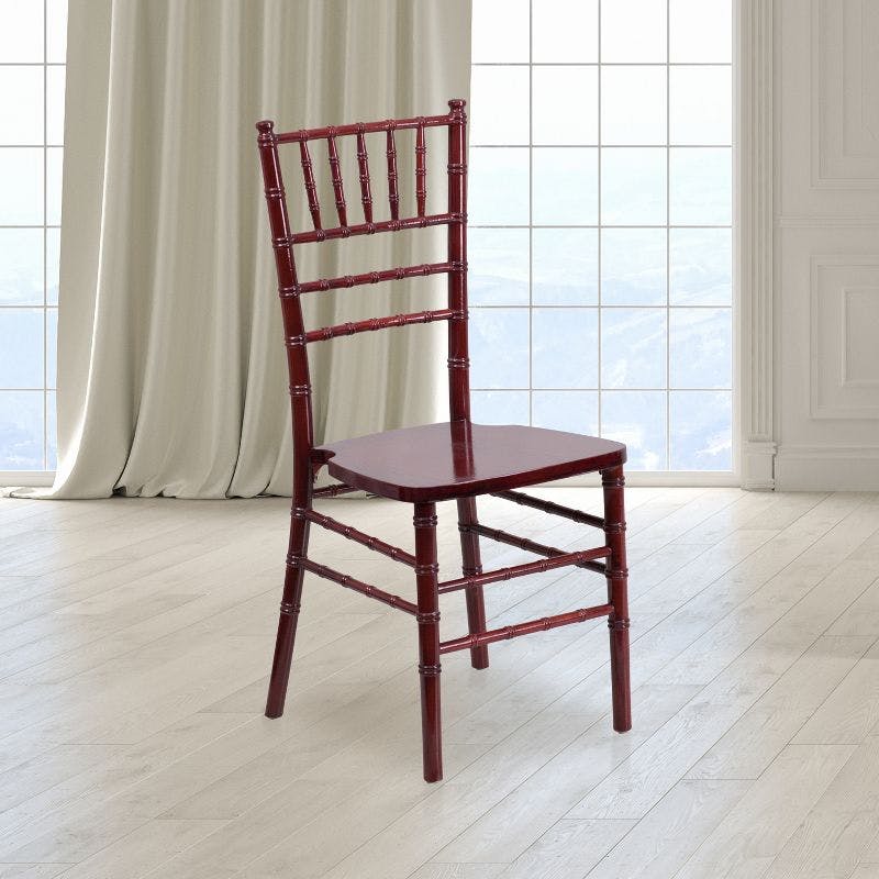Elegant Mahogany Wood Chiavari Banquet Chair
