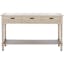 Greige Timeless Farmhouse Console with 3 Basket Drawers