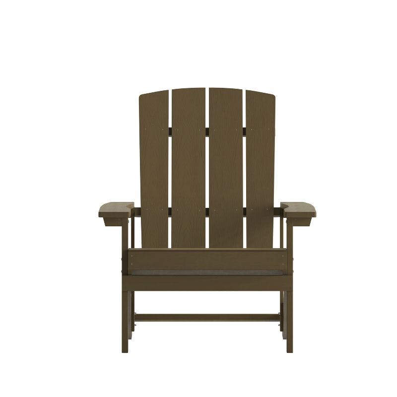 Mahogany Poly Resin Commercial Grade Adirondack Chair