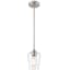 Ashford Brushed Nickel Mini Globe Pendant Light - 38" Height