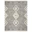 Luxurious Hand-Knotted Wool Area Rug in Black/Ivory - 8' x 10' Geometric Design
