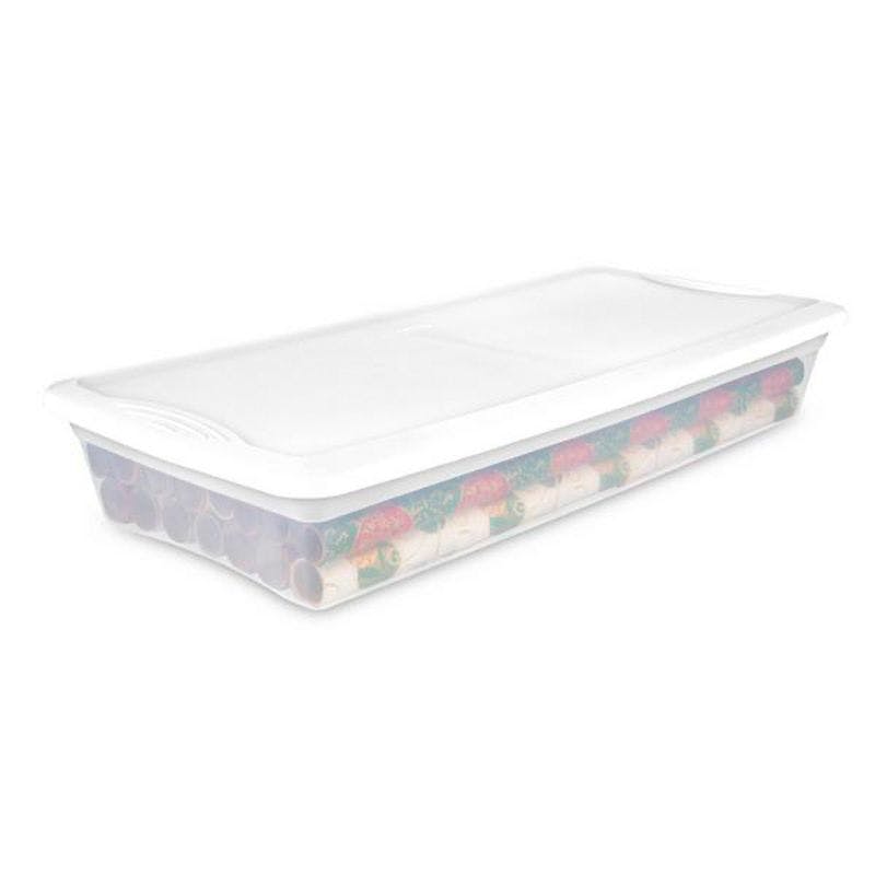 ClearView 41-Quart Kids' Underbed Plastic Storage Box with Lid, 12-Pack
