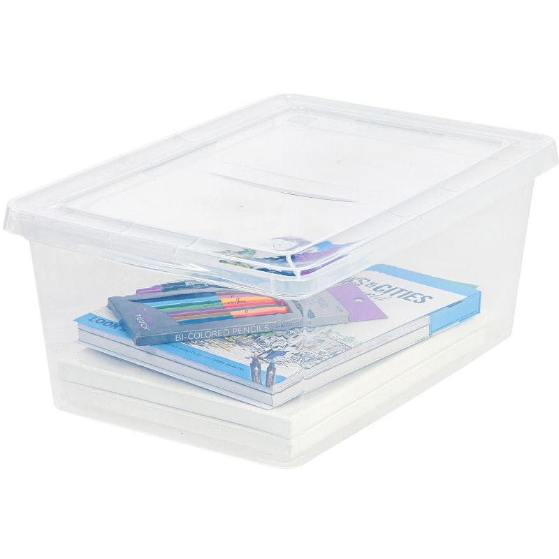 Snap-Tight Clear Plastic 4.3 Gal Stackable Laboratory Storage Box