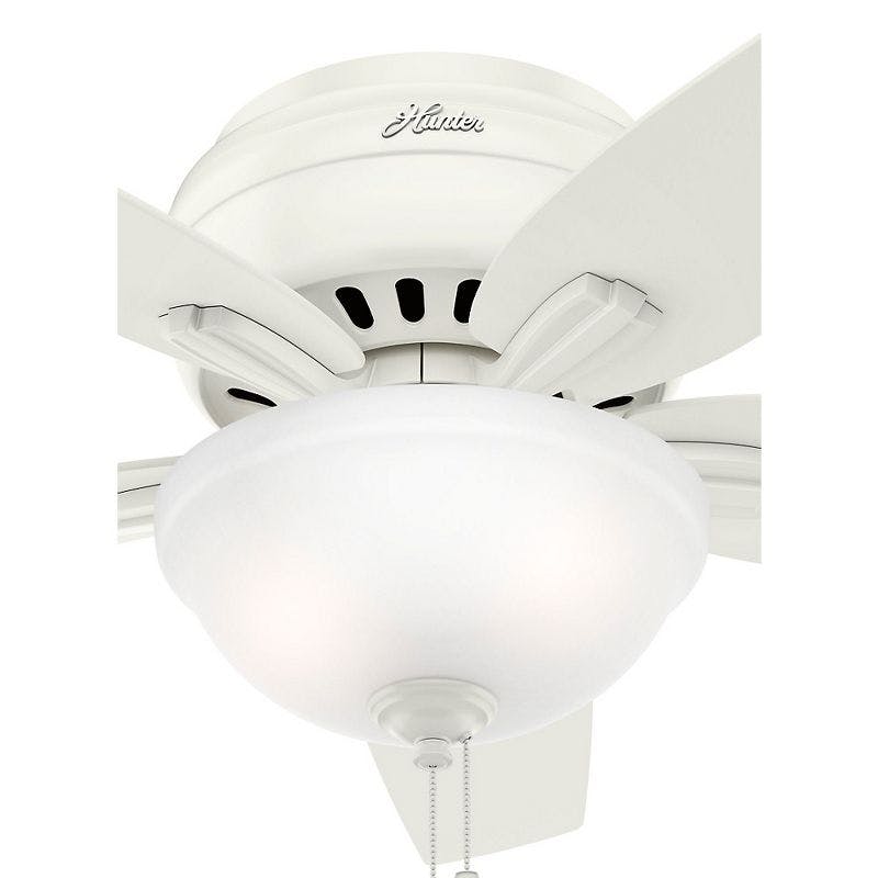 Fresh White 42" Low-Profile LED Ceiling Fan with Whisper-Quiet Motor