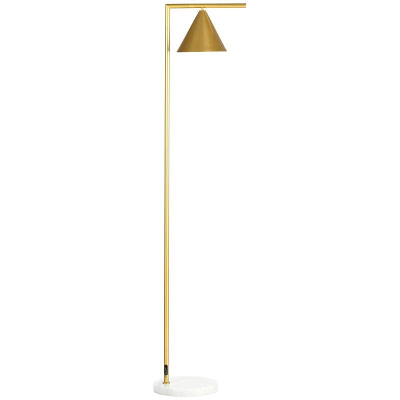 Elegant Gold Adjustable Floor Lamp with Rotatable Head
