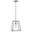 Fulton Mini Aged Zinc Tapered Cage Pendant Light with Vintage Industrial Style