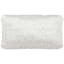 Pearl White 14" x 24" Contemporary Shag Throw Pillow