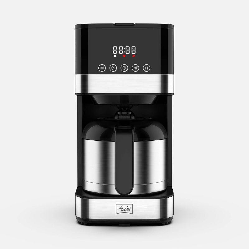 Sleek 8-Cup Stainless Steel Programmable Drip Coffee Maker with Thermal Carafe