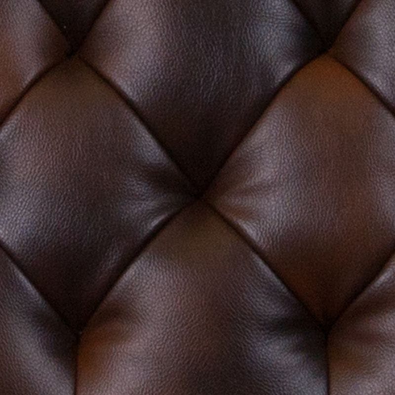 Vienna Bomber Jacket Brown Faux Leather Modern Lounge Chair