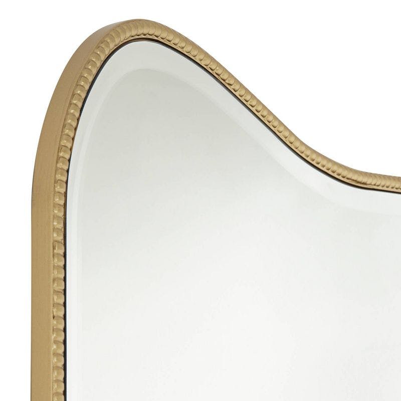Lyana Modern Beveled Edge Vanity Mirror in Matte Gold