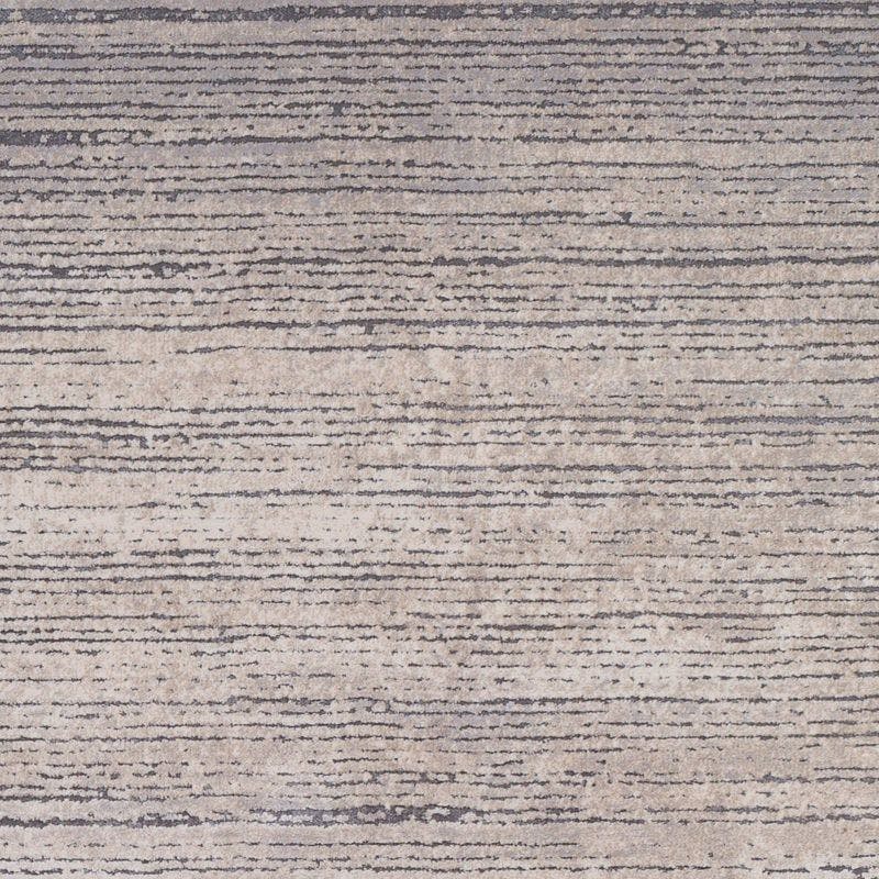 Emma Modern Gray Striped Wool-Blend 7'10" x 10'2" Area Rug