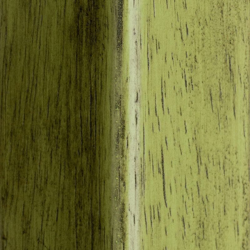 Transitional Rustic Green Wood 29" Backless Bar Stool