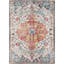 Reversible Rectangular Blue Synthetic 36" Stain-Resistant Rug