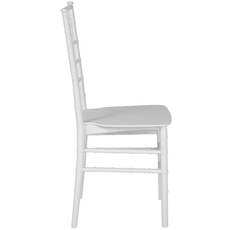 Elegant White Resin Spindle Chiavari Chair for Events