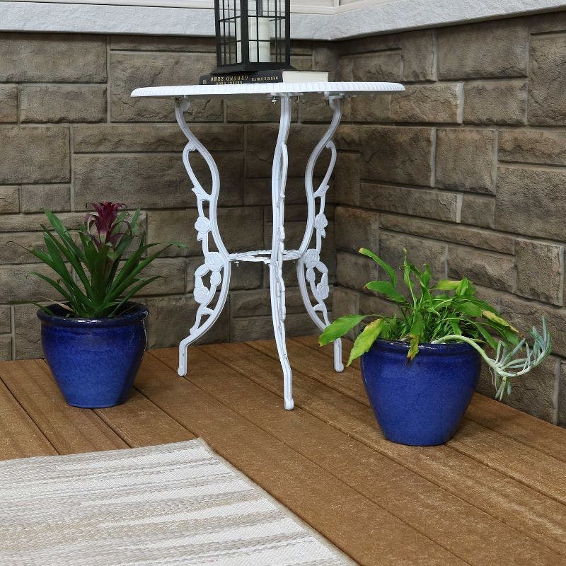 Imperial Blue Glazed Ceramic Indoor/Outdoor Planter Set, 9-Inch
