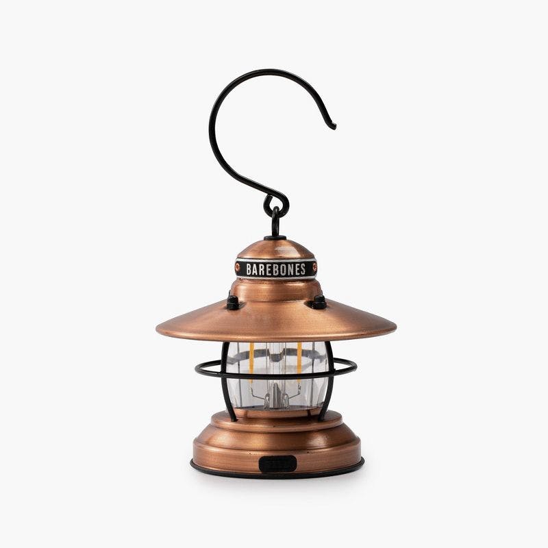 Antique Copper Mini Steel Lantern Inspired by Vintage Mining Lights