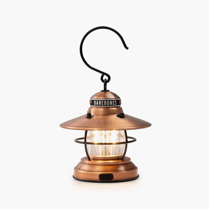 Antique Copper Mini Steel Lantern Inspired by Vintage Mining Lights
