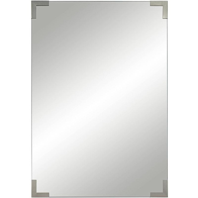 Elegant Slynia 44" Silver Rectangular Handmade Wall Mirror