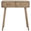Desert Brown Transitional 2-Drawer Pine Console Table