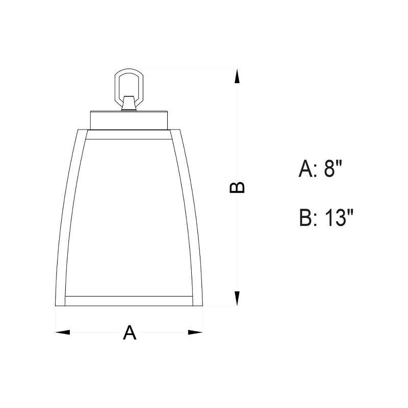Granville Mini 8" Bronze Outdoor Lantern Pendant with Clear Glass