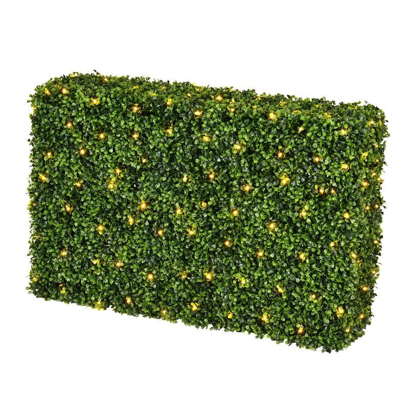 Luminous Boxwood Outdoor Topiary with Warm White LED Lights, 36 in
